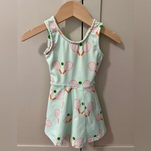 SweetHoney Tennis Dress- Pickleball  with Orange & Green Accents